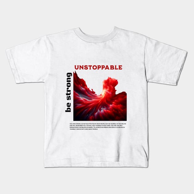 unstoppable Kids T-Shirt by bashiro